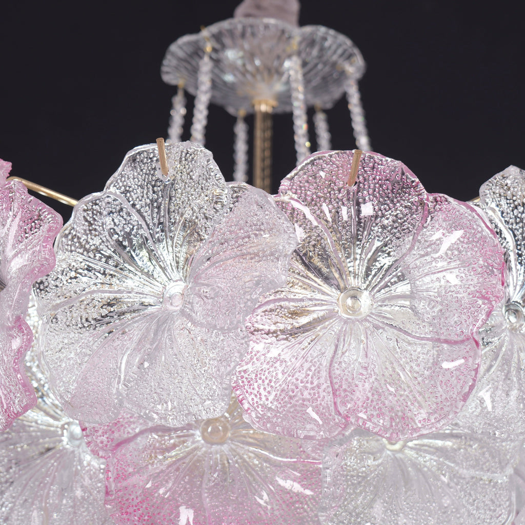 Lightsin Elegant Glass Chandelier with Adjustable Hanging Length