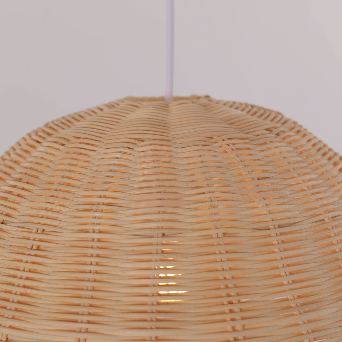 Lightsin Boho Half Sphere Rattan Pendant Light