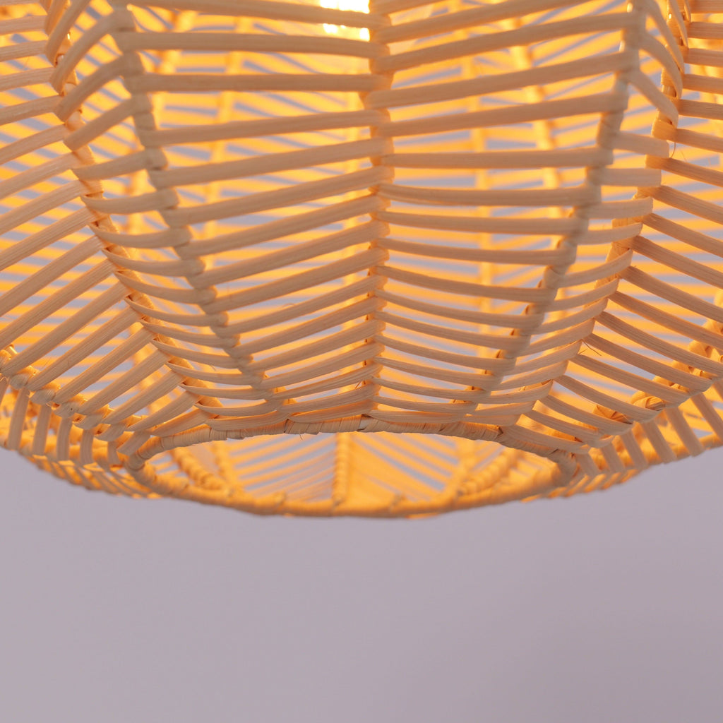 Lightsin Scandinavian Round Rattan Hanging Lamp
