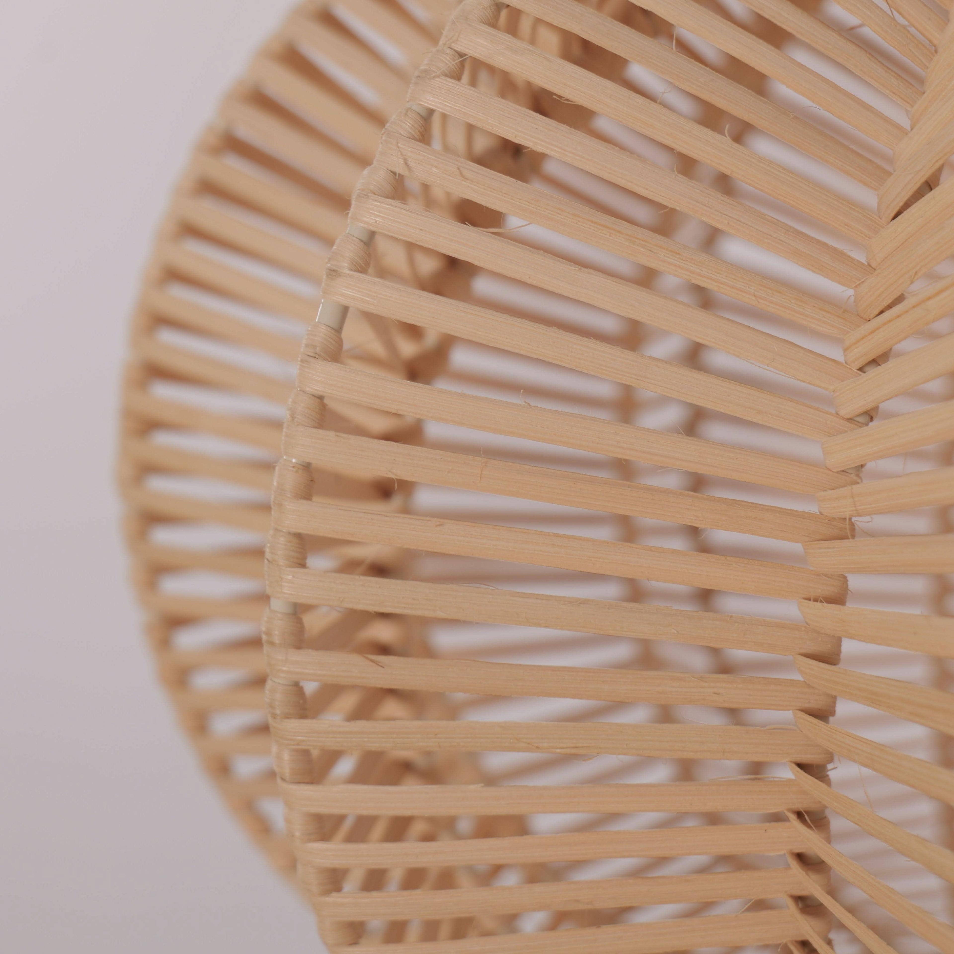 Lightsin Scandinavian Round Rattan Hanging Lamp