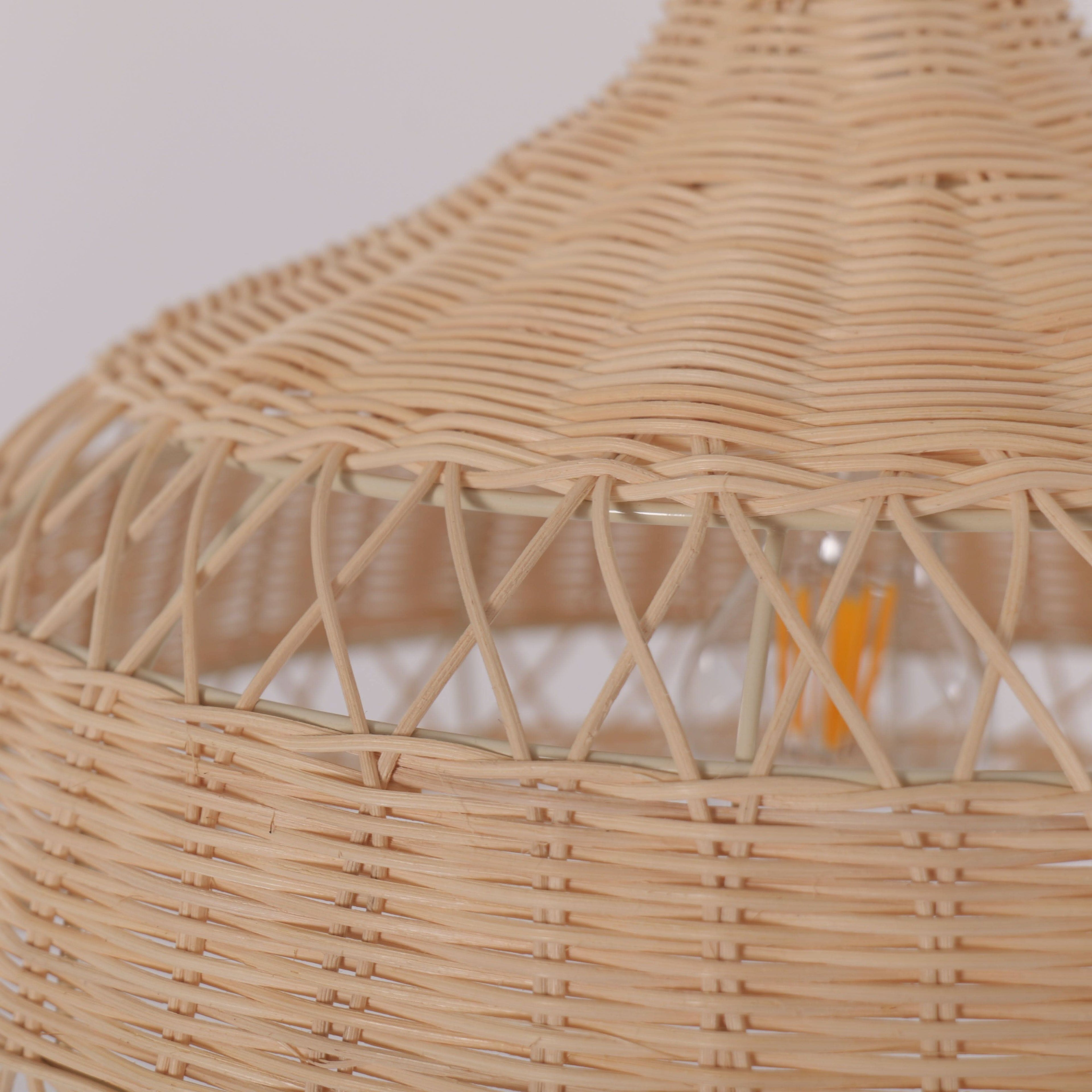Lightsin Cella-Minimalist Bamboo Cone Ceiling Light