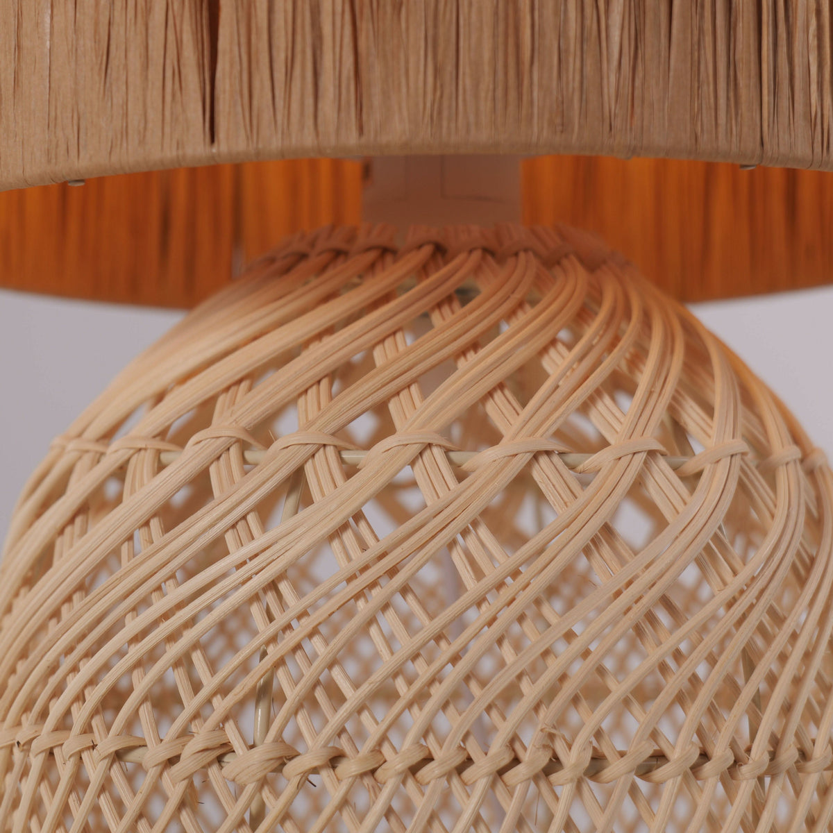 Lightsin Minimalist style Rattan Table Lamps for Cozy Living Spaces