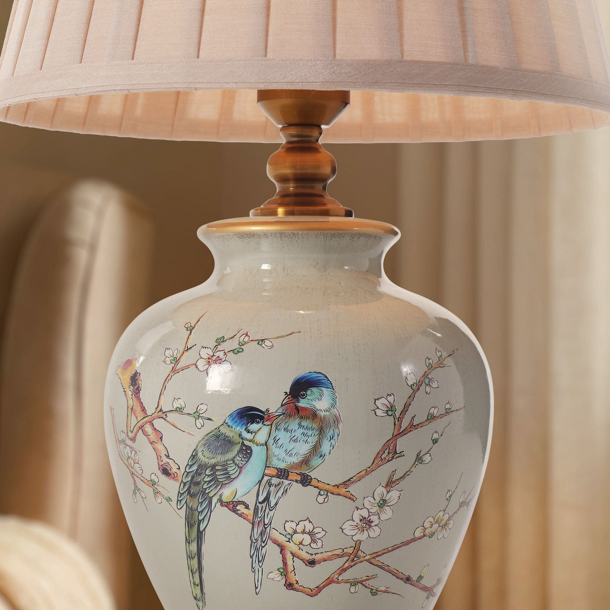 Lightsin Chinoiserie Hand-Painted Ceramic Table Lamp Collection