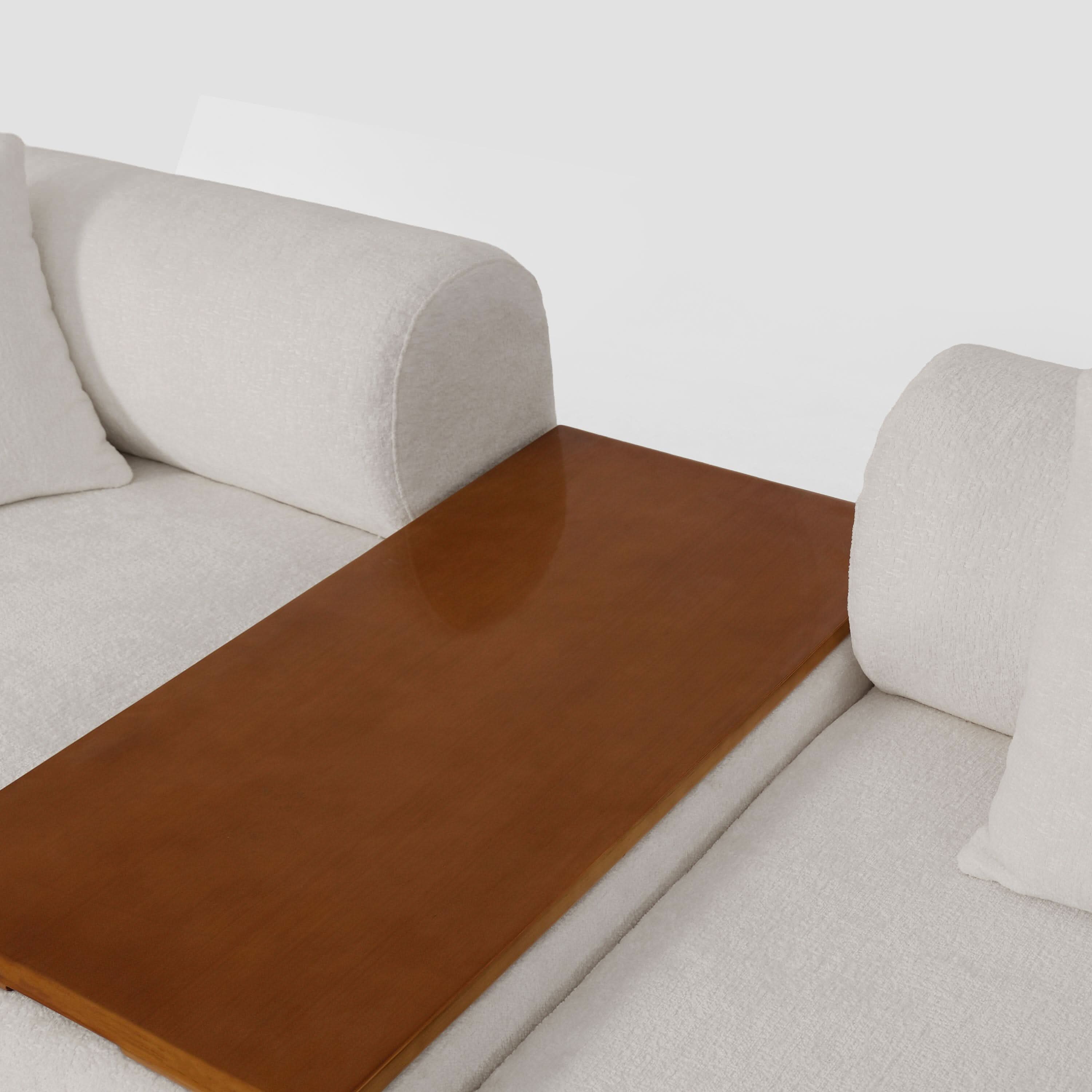 The Plump Modular Bouclé Sofa with Integrated Storage
