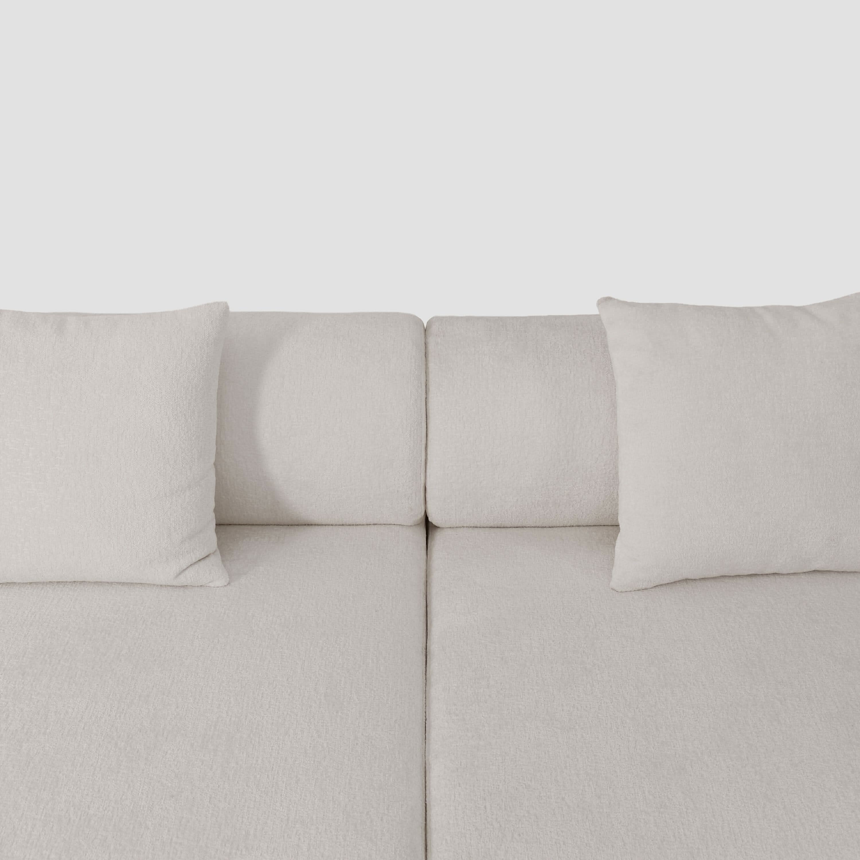 The Plump Modular Bouclé Sofa with Integrated Storage