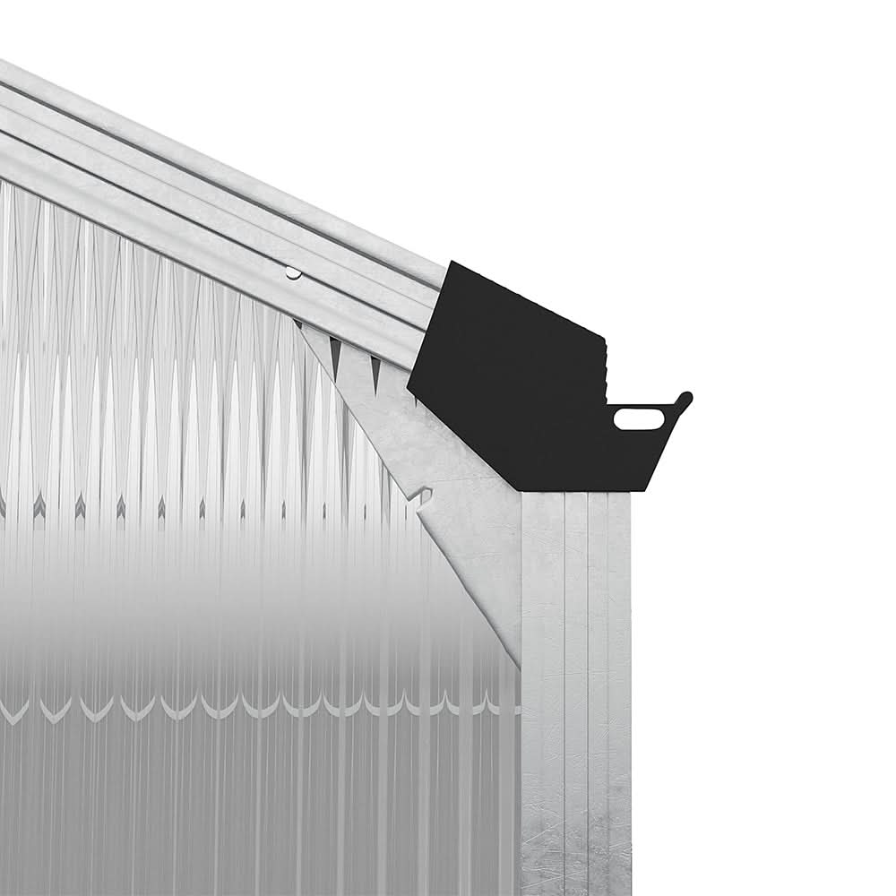 4x6ft/ 6x6ft/ 8x6ft/ 10x6ft Silver Aluminum Framed Greenhouse with Vent
