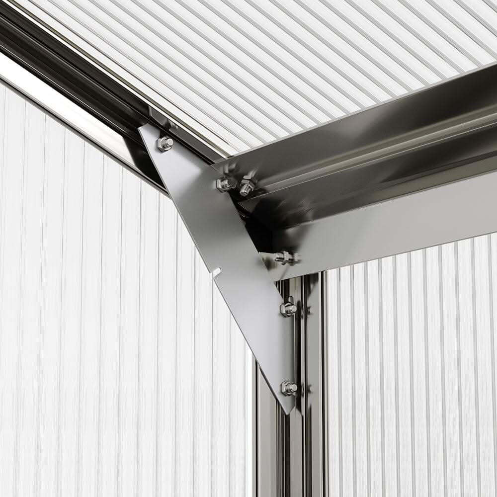 Aluminium Hobby Greenhouse with Window Opening
