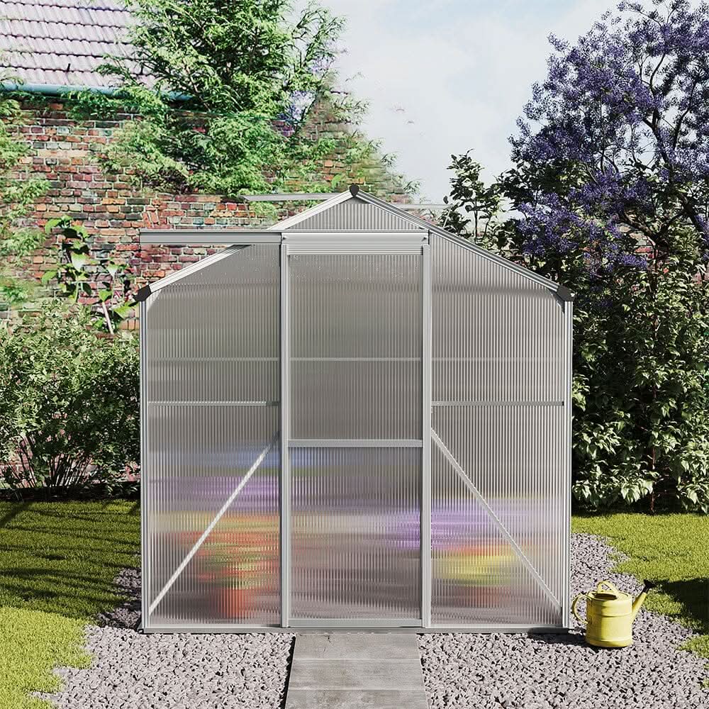 Aluminium Hobby Greenhouse with Window Opening