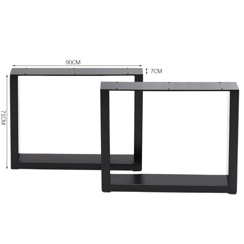 90 L Rectangular Iron Table Legs Heavy Duty DIY Table Bases