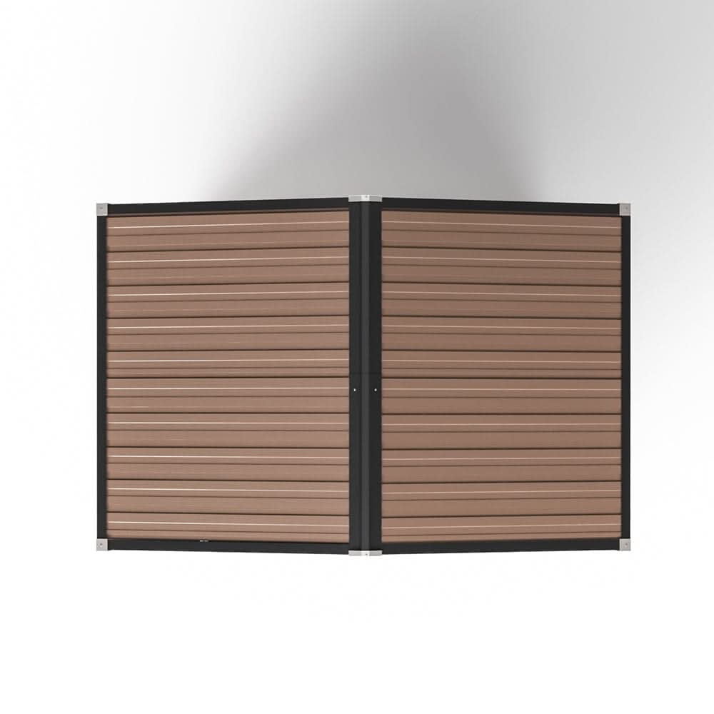 4 x6/ 5 x3 /6 x8 ft Metal Classic Lockable Tool Storage Bike Shed Brown Shed