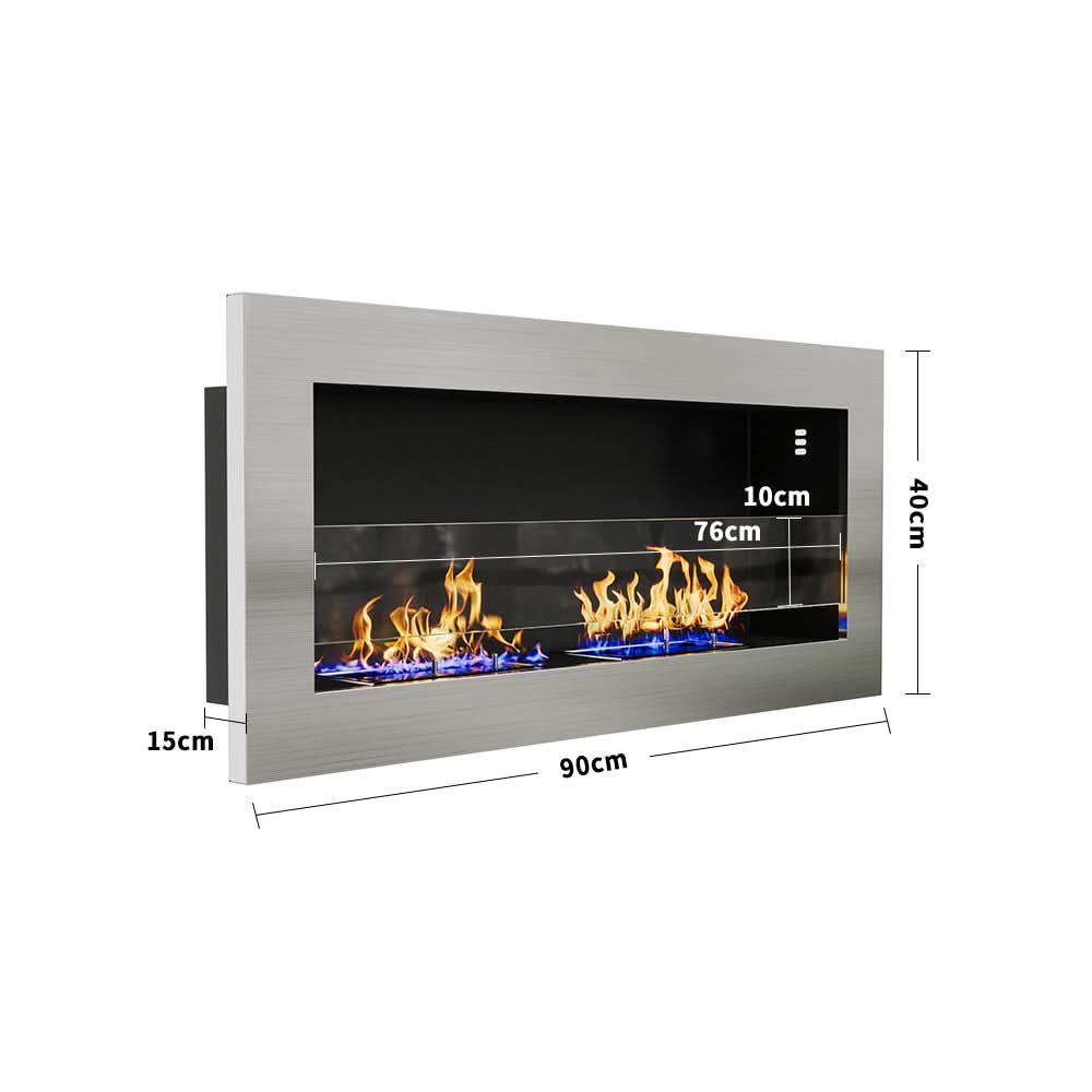 35/47 Inch Bio Ethanol Fireplace Wall Mounted Fireplaces Easy Installation
