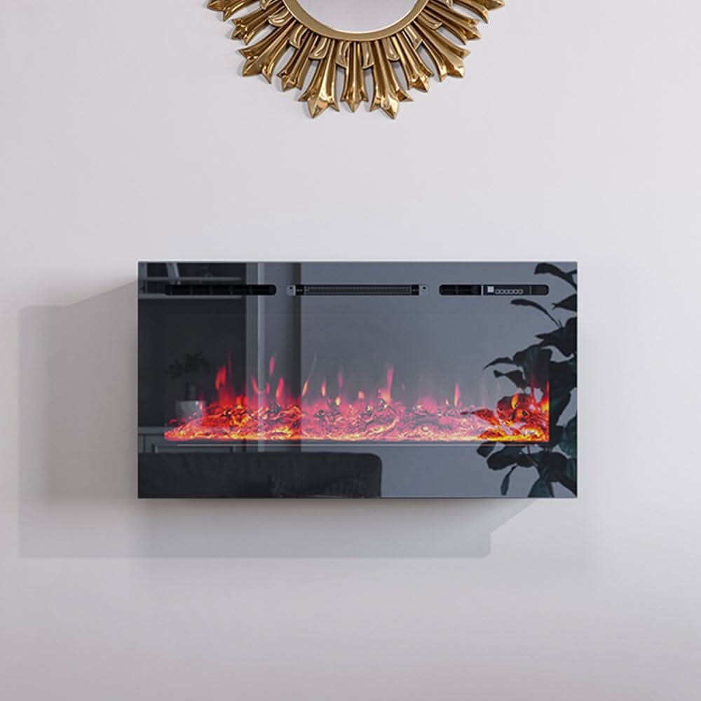 36/40/50/60 Inch 5120 BTU Wall Mounted Fireplace 12 Flame