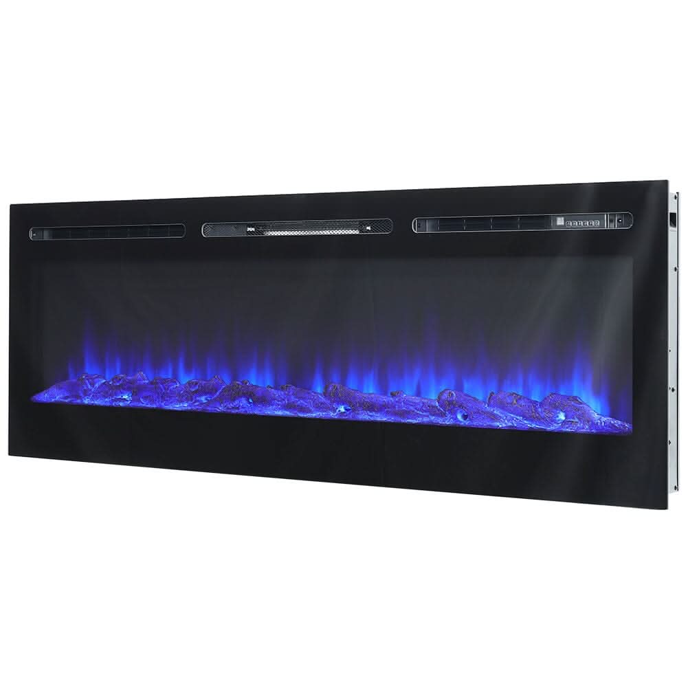 36/40/50/60 Inch 5120 BTU Wall Mounted Fireplace 12 Flame