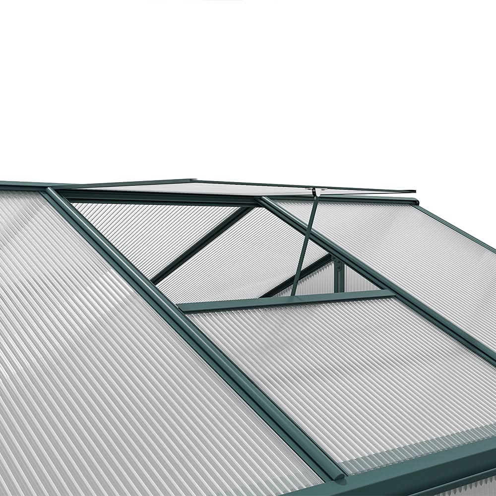 4×6 ft/ 6×6 ft/ 8×6 ft/ 10×6 ft Garden Greenhouse Green Framed with Vent