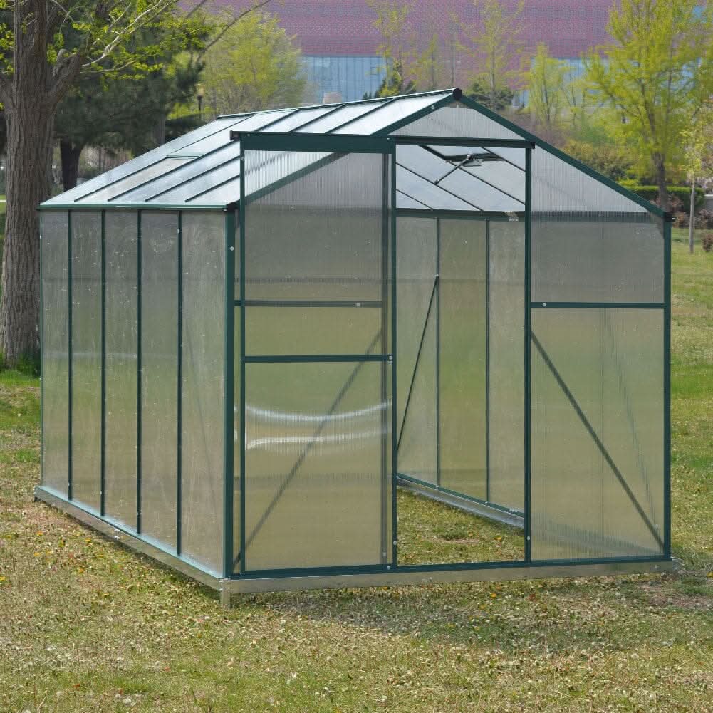 Large Aluminium Hobby Greenhouse and Window Opening