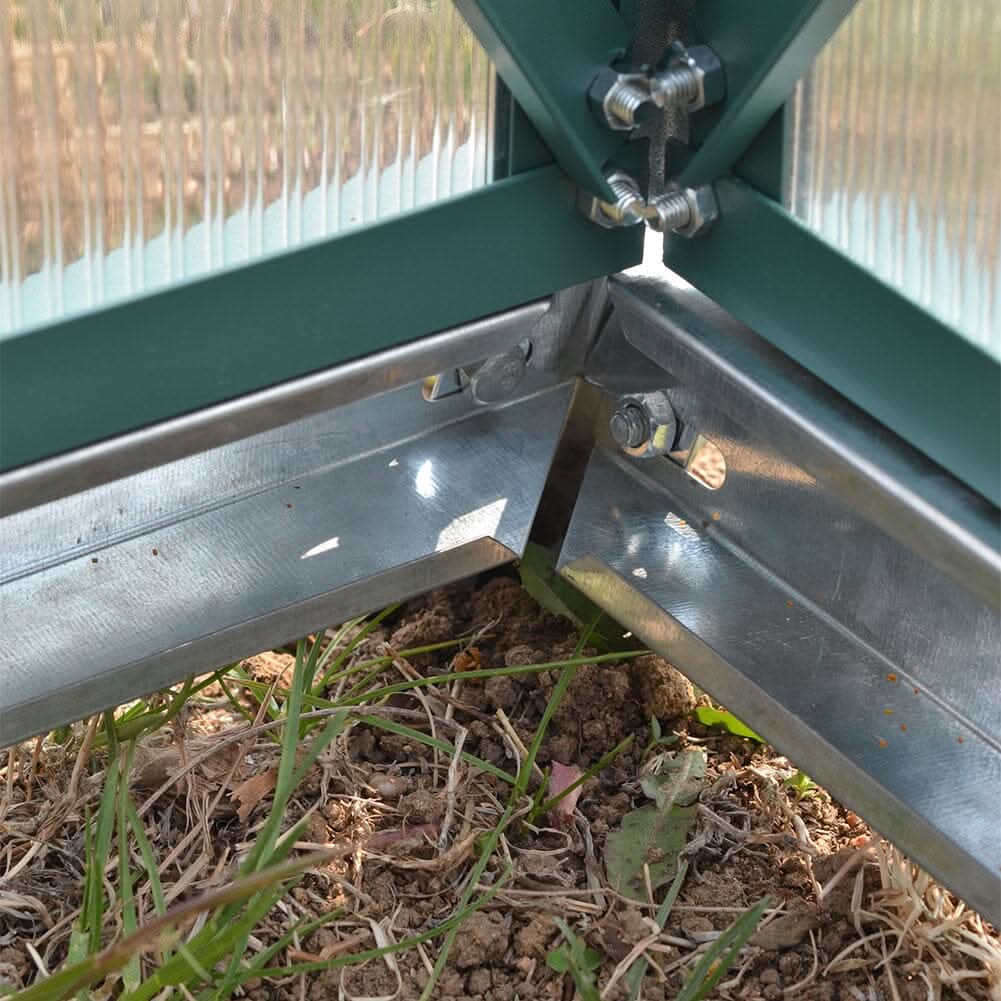 Large Aluminium Hobby Greenhouse and Window Opening