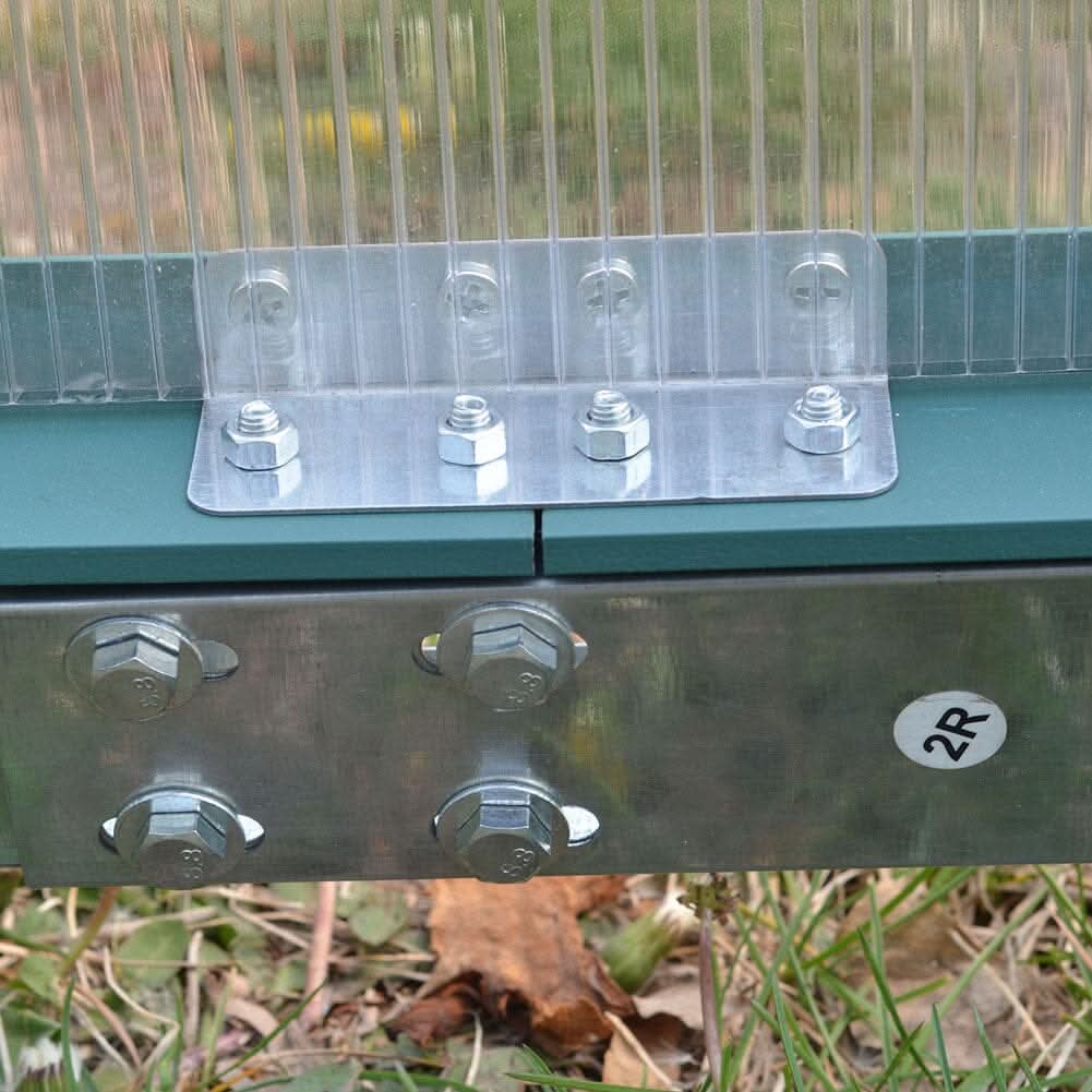 Large Aluminium Hobby Greenhouse and Window Opening