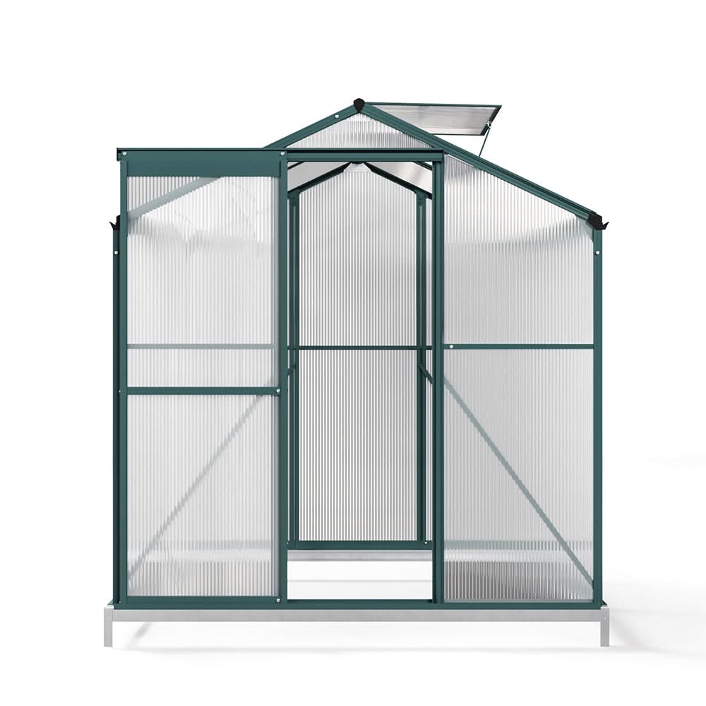 4×6 ft/ 6×6 ft/ 8×6 ft/ 10×6 ft Garden Greenhouse Green Framed with Vent