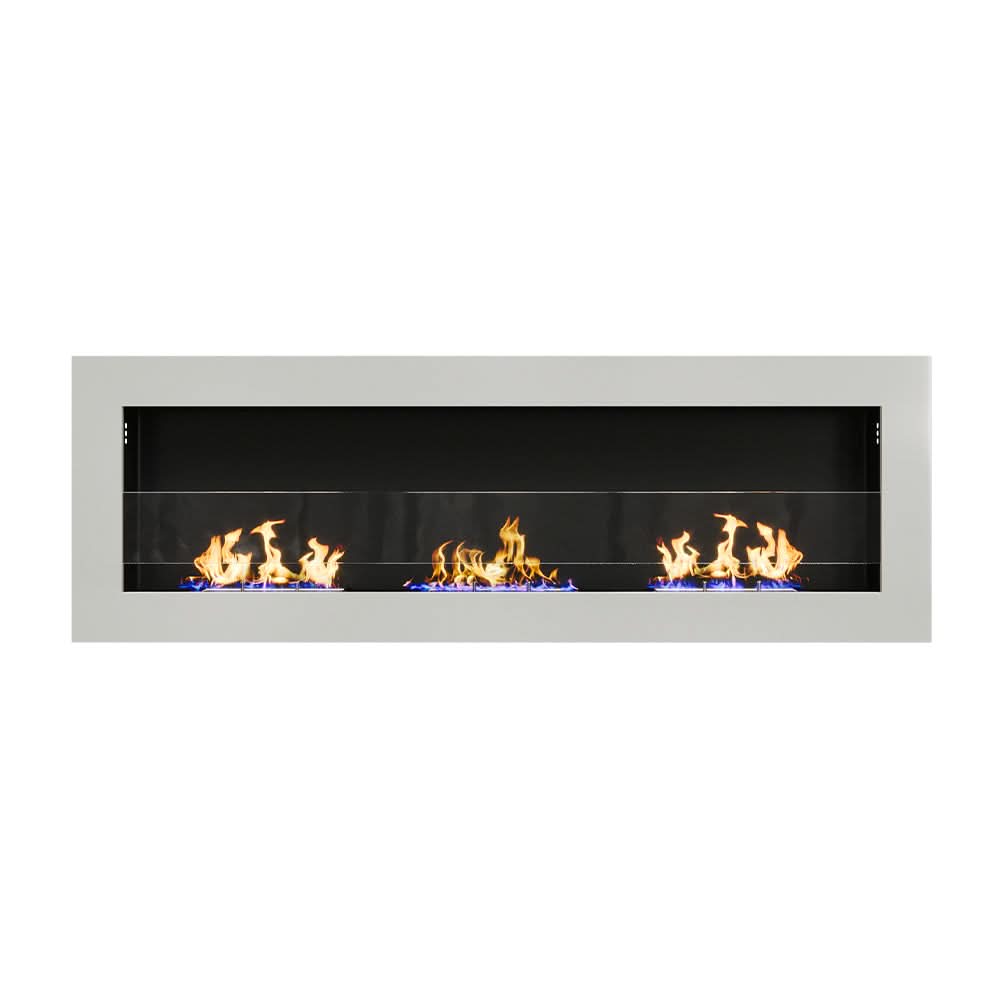 35/47 Inch Indoor Bio Ethanol Fireplace 3 Stoves Wall Mounted Heater