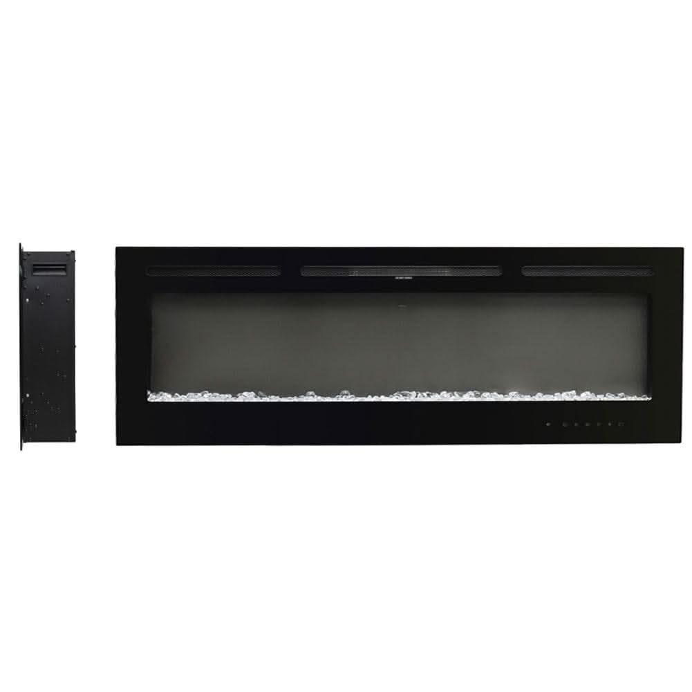70/80/100 Inch Inset Electric Fireplace Built-In Heater with 9 Flame Colour