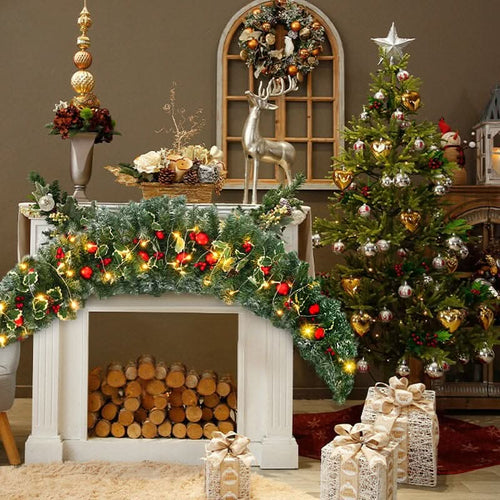 1.8m Christmas Rattan Horn Decoration
