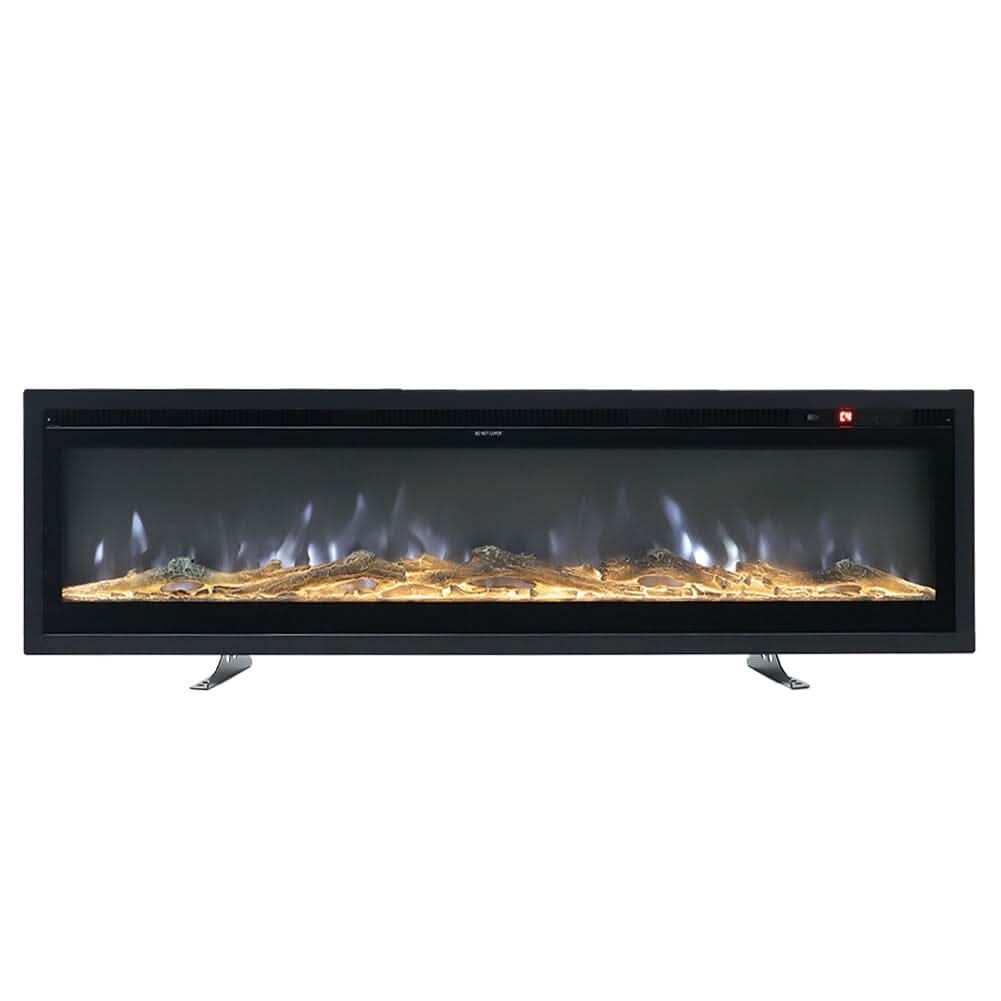 70/80/100 Inch Electric Fireplace with Remote 9 Flame Colours Freestanding Fireplaces
