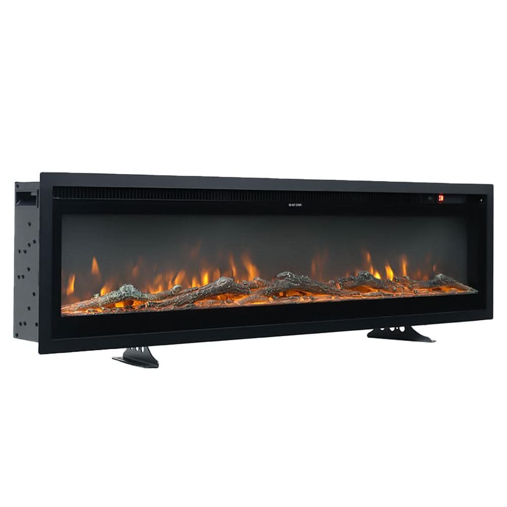 70/80/100 Inch Electric Fireplace with Remote 9 Flame Colours Freestanding Fireplaces
