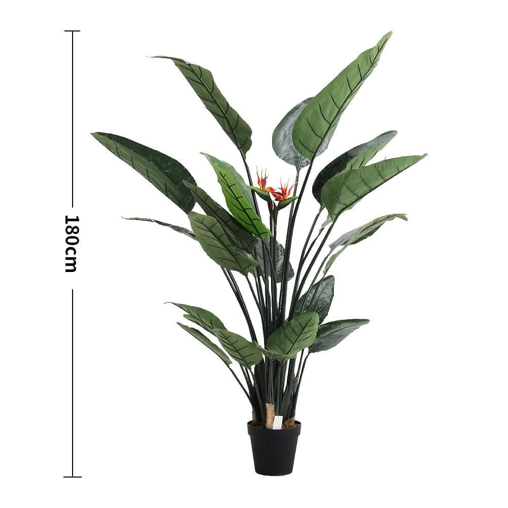 180cm Artificial Potted Bird of Paradise Palm Tree