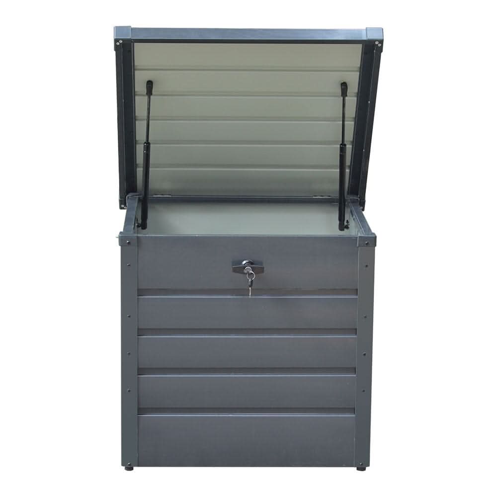 200L/600L Metal Outdoor Garden Storage Box Lockable Waterproof
