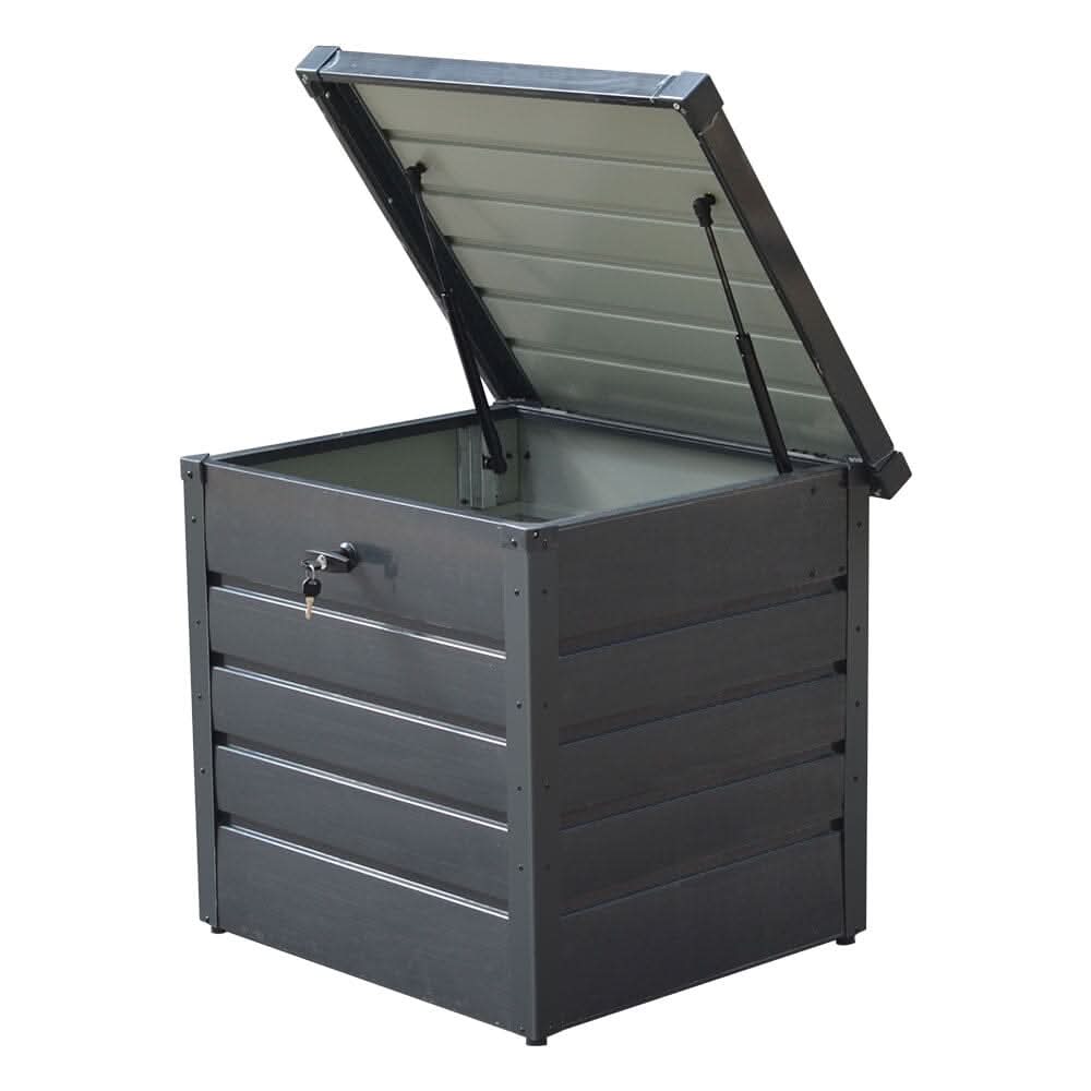 200L/600L Metal Outdoor Garden Storage Box Lockable Waterproof