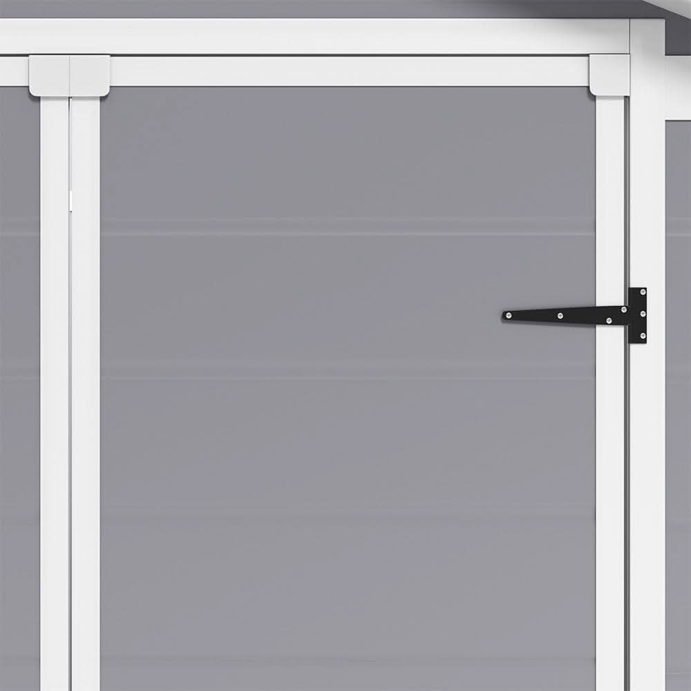 6x4ft Plastic Corrosion-Resistant Garden Storage Shed with Lockable Door
