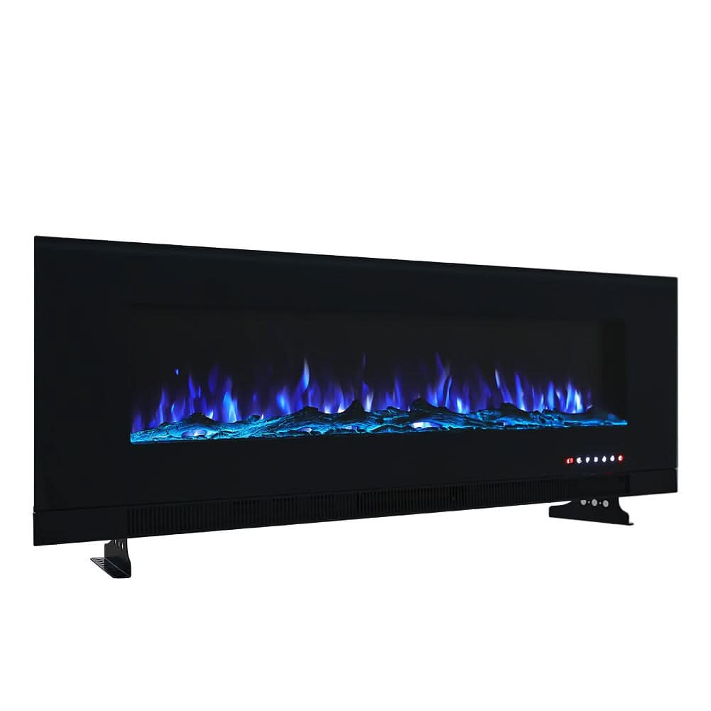 50/60 inch Wall Mounted Electric Fireplaces 5000BTU Inset Fireplace Heater