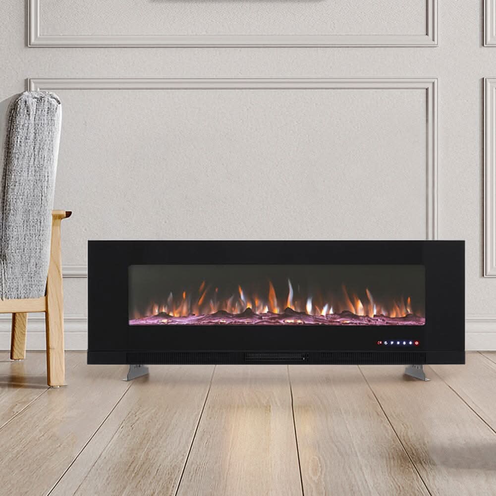 50/60 inch Wall Mounted Electric Fireplaces 5000BTU Inset Fireplace Heater