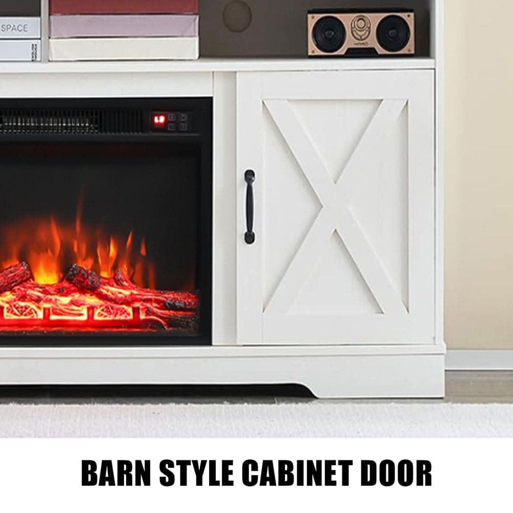 54inch W Freestanding Fireplaces Recessed Electric Fireplace TV Stand