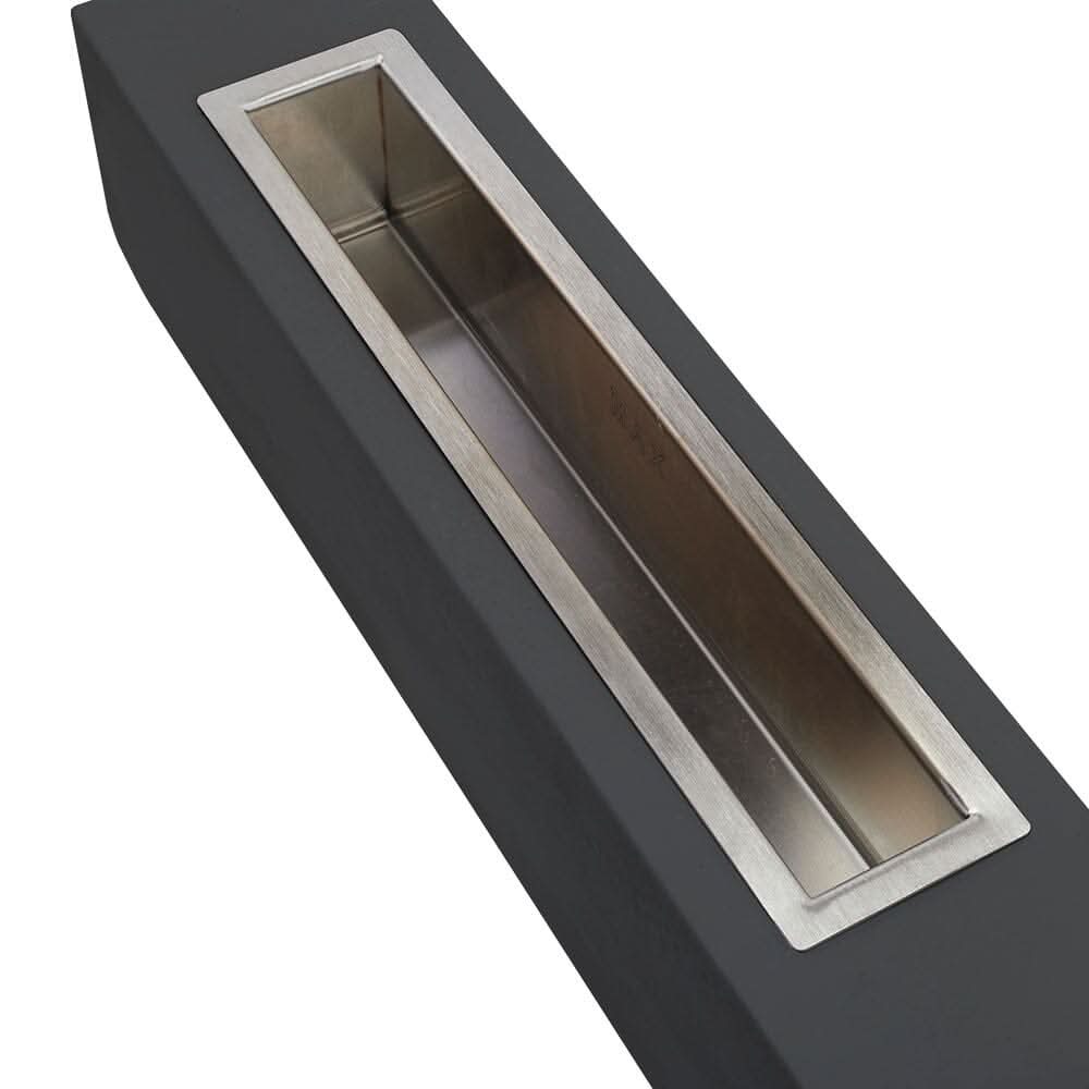 Concrete Rectangle Bio-Ethanol Outdoor Tabletop Fireplace