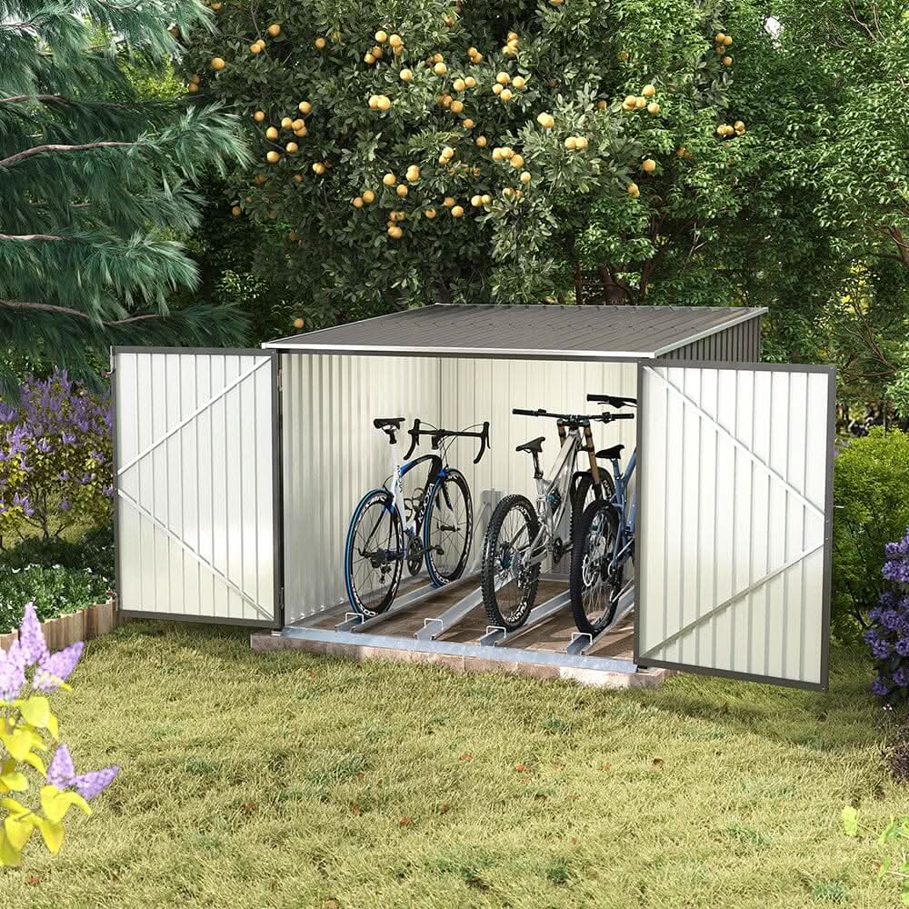 6×6FT Outdoor Lockable Bike Storage Shed