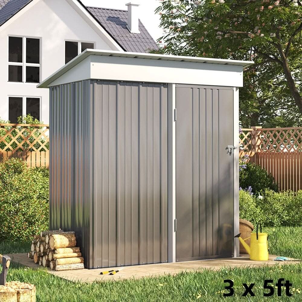 3×5 ft/ 4×6ft/ 6×8 ft/ 10×8ft/ 10×10ft/ 10×12ft Metal Outdoor Garden Storage Shed Motorcycle Sheds with Lockable