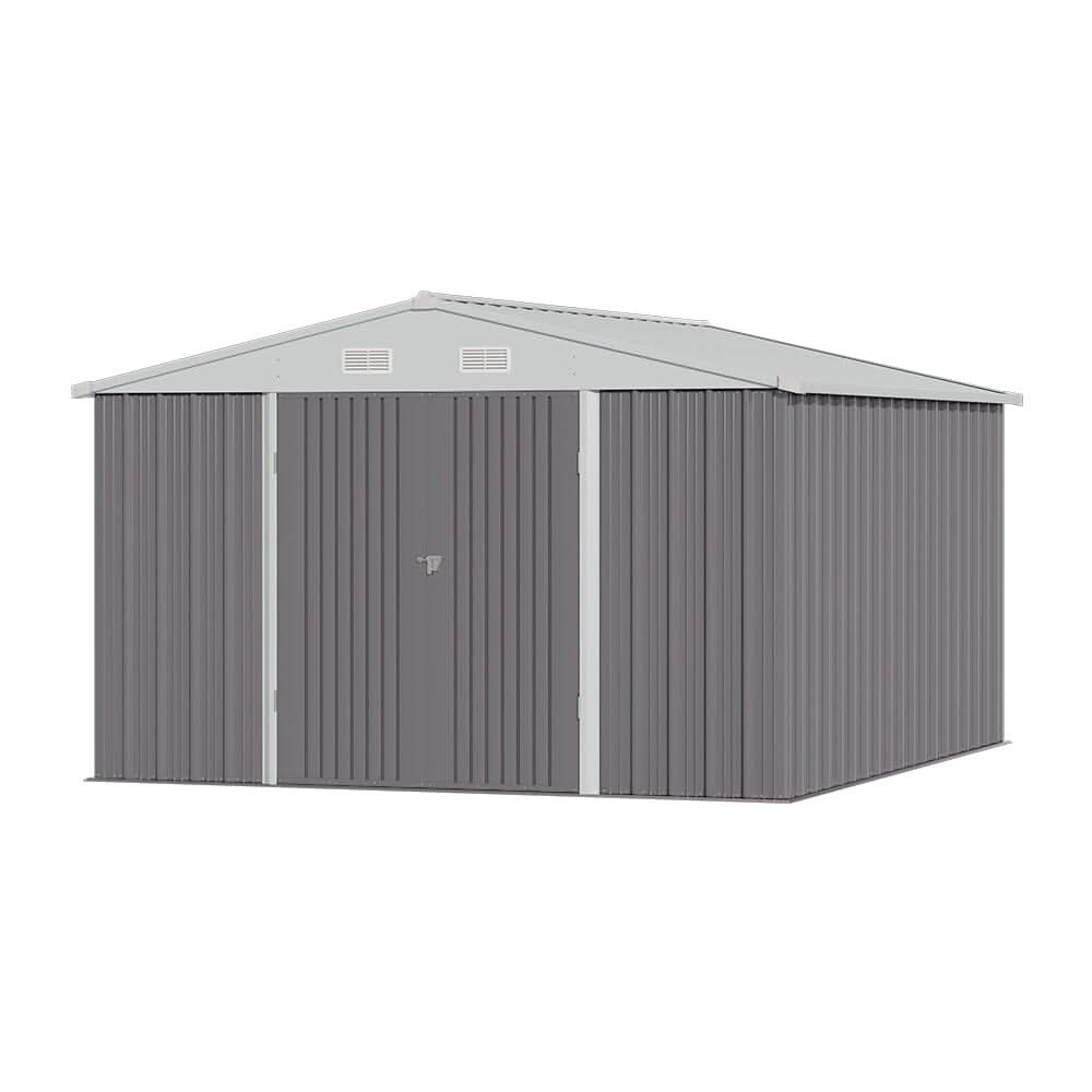 3×5 ft/ 4×6ft/ 6×8 ft/ 10×8ft/ 10×10ft/ 10×12ft Metal Outdoor Garden Storage Shed Motorcycle Sheds with Lockable