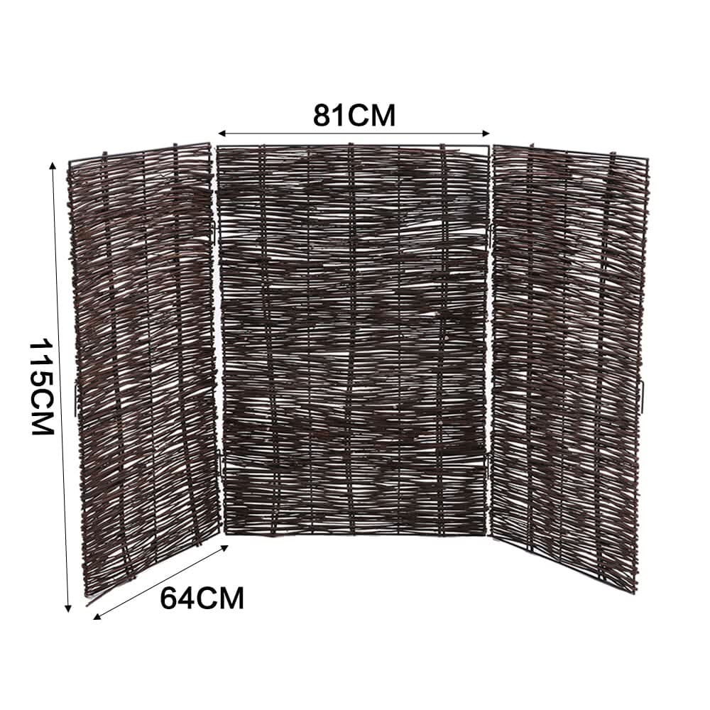 Trash Can Fence Wicker Privacy Fence