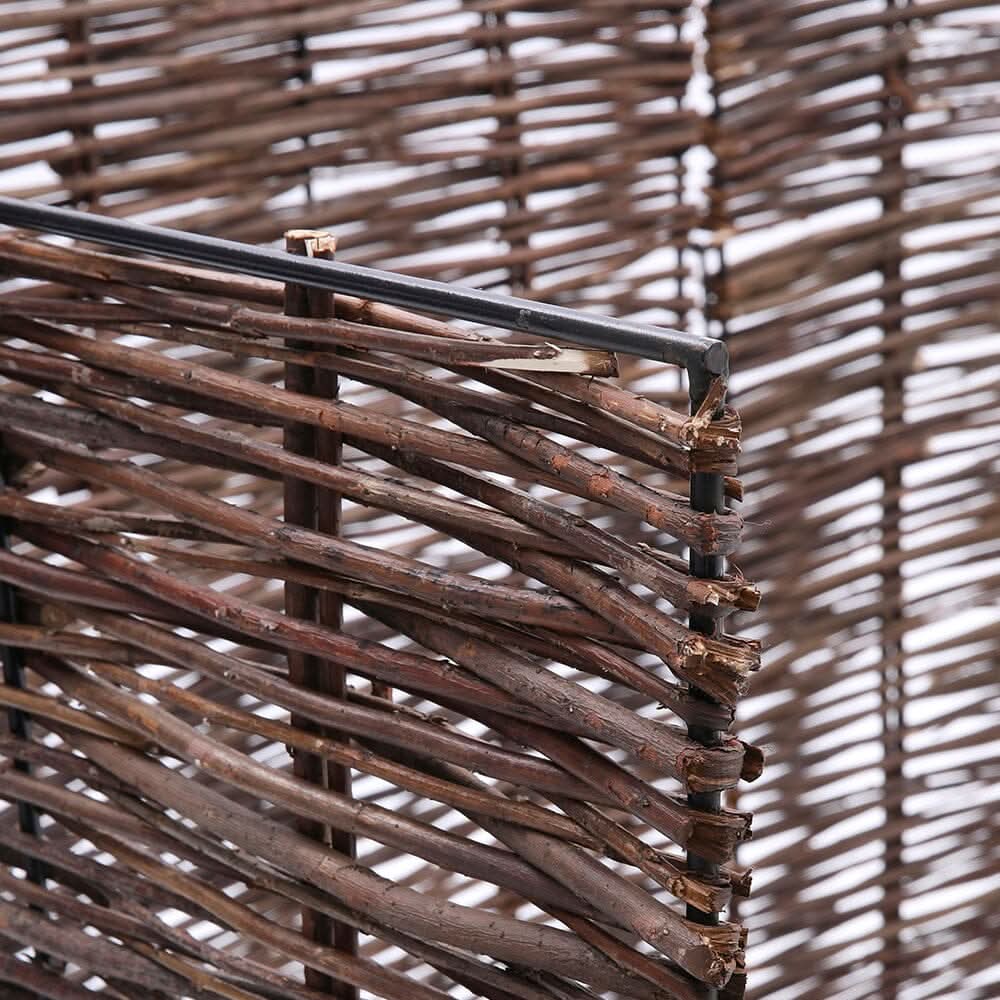 Trash Can Fence Wicker Privacy Fence