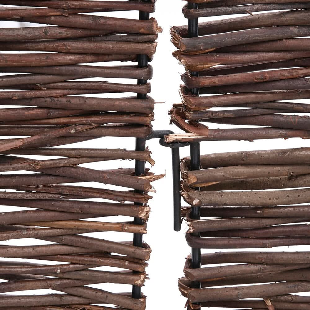 Trash Can Fence Wicker Privacy Fence