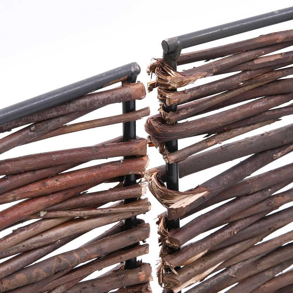 Trash Can Fence Wicker Privacy Fence