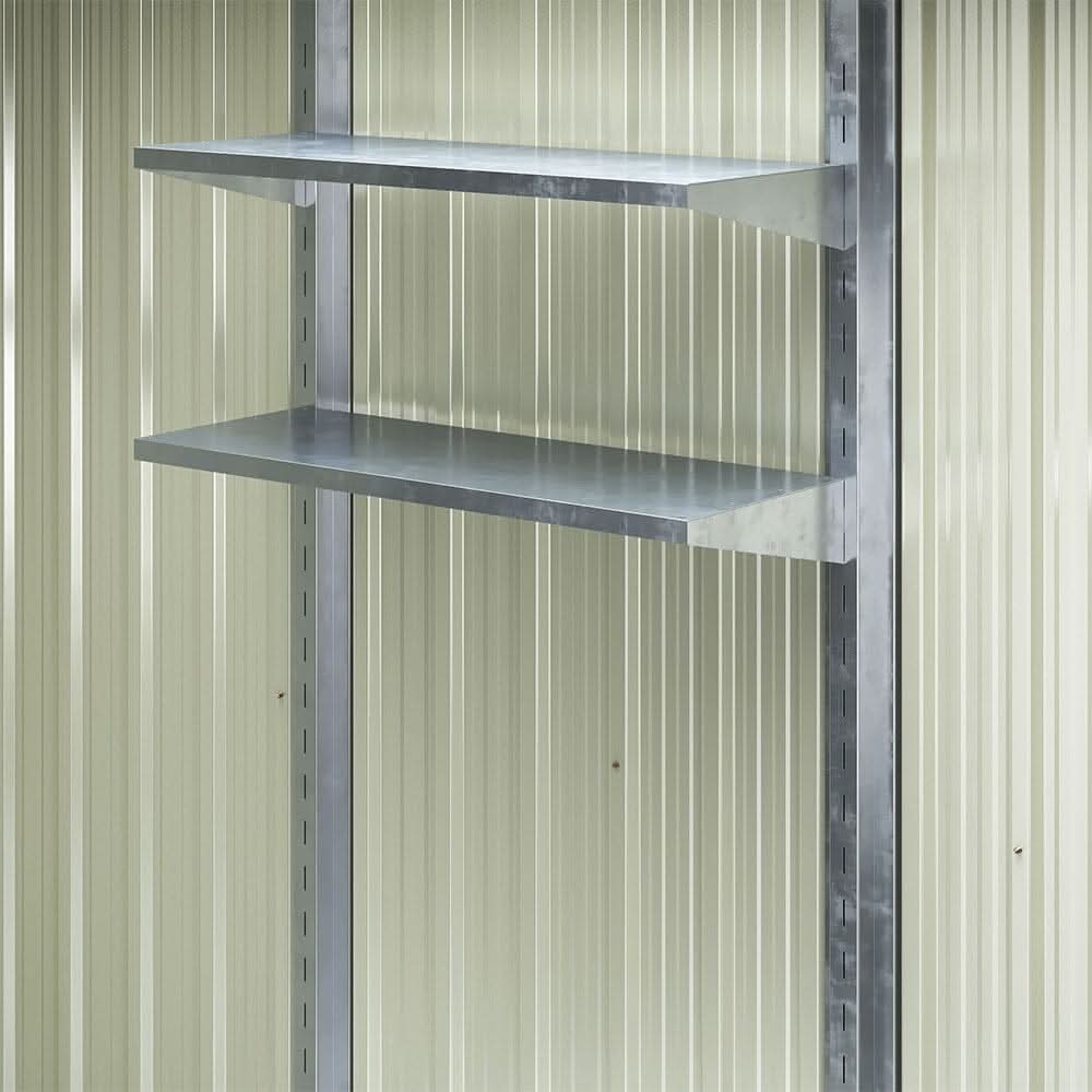 7×4 ft Galvanized Steel Large Acrylic Storage Shed
