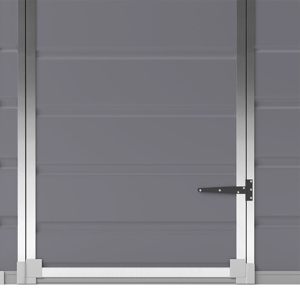 4×2ft/ 4×3ft Plastic Outdoor Garden Storage Shed with Style A/B in Grey
