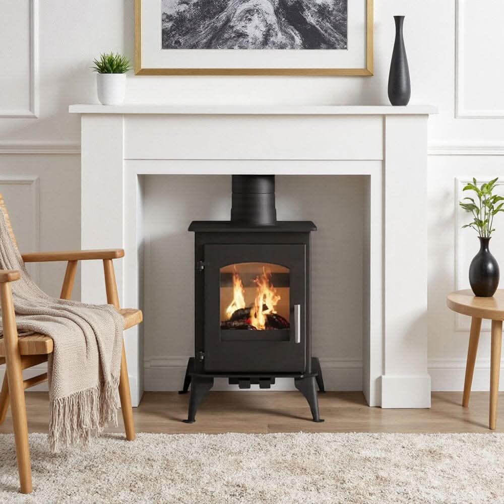 Cast Iron Fireplace – Victorian Style Wood Burning Fireplace Insert & Freestanding Heater