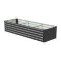 240×80×45CM Black Metal Raised Garden Bed