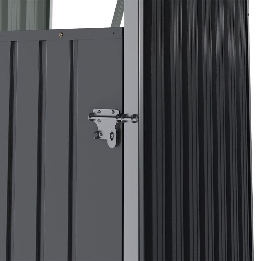 Metal Outdoor Bin Shed for 1/2/3/4 Trash Bins