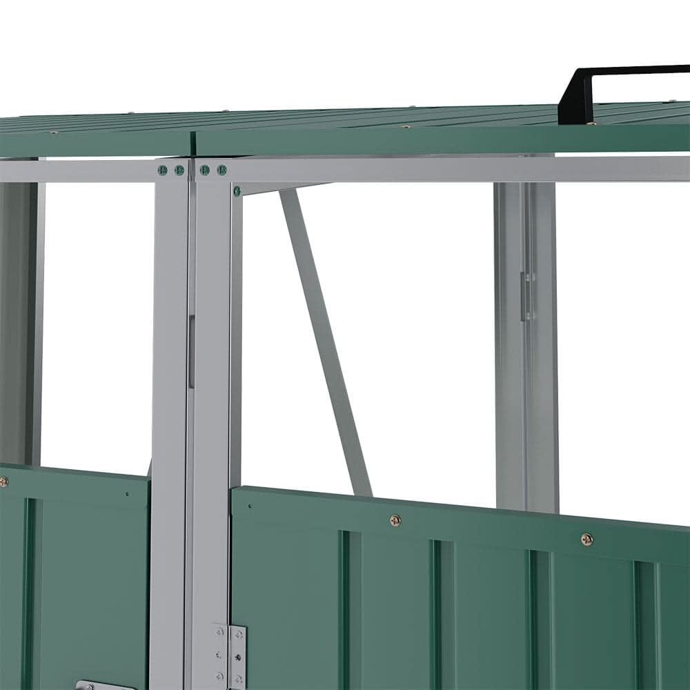 Metal Outdoor Bin Shed for 1/2/3/4 Trash Bins
