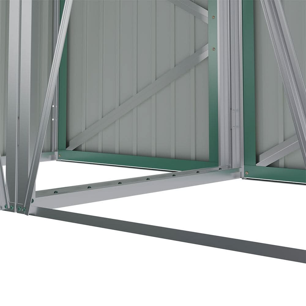 Metal Outdoor Bin Shed for 1/2/3/4 Trash Bins