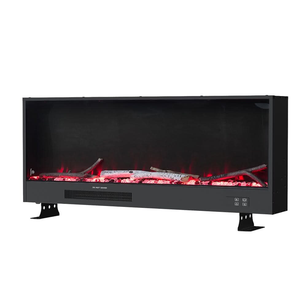 Smallbee 33/46/58inch WiFi Electric Fireplace with LED Display & Realistic Flame Effect